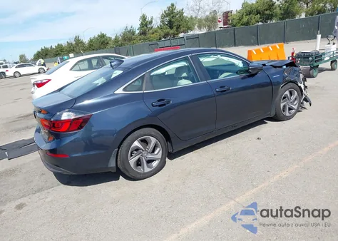 2019 Honda Insight Ex z USA, uszkodzony, nr VIN 19XZE4F56KE027006